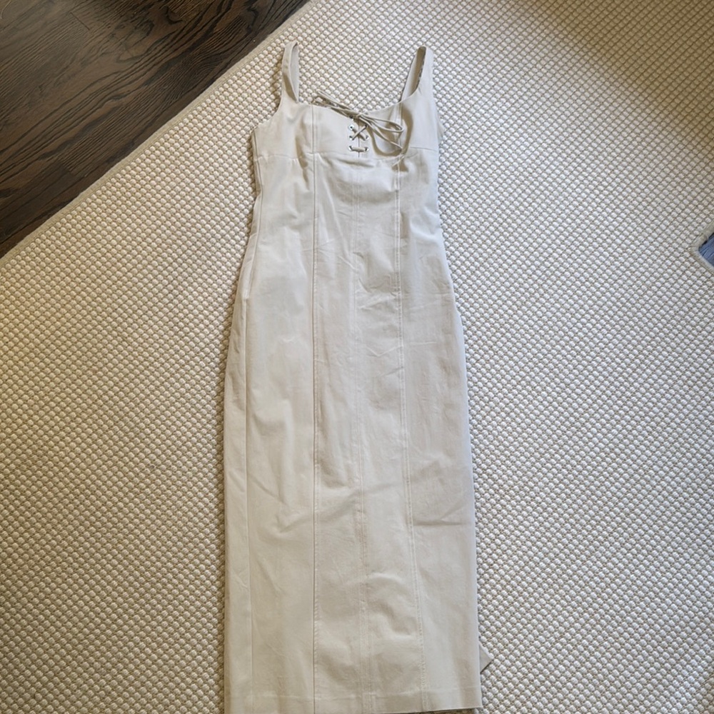 Zara Strapless Cream Dress